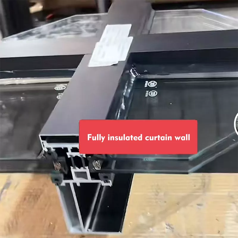 Nylon Strip Insulation Exposed Frame Curtain Wall Profile Nylon Strip Insulation Exposed Frame Curtain Wall Profile